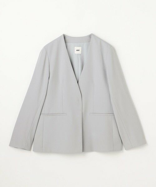 ANY / エニィ ノーカラージャケット | イージーケアライトストレッチノーカラージャケット | 詳細11