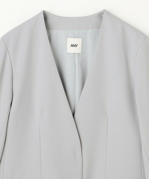 ANY / エニィ ノーカラージャケット | イージーケアライトストレッチノーカラージャケット | 詳細13