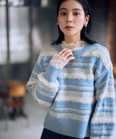 ANY / エニィ ニット・セーター | パターンボーダーニット