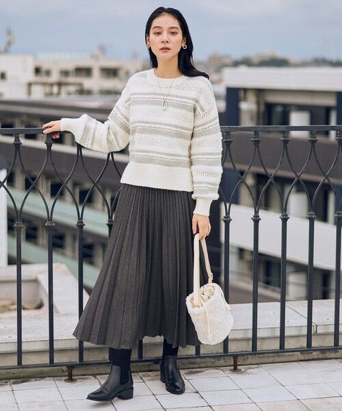 ANY / エニィ ニット・セーター | パターンボーダーニット | 詳細5