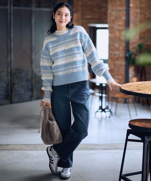 ANY / エニィ ニット・セーター | パターンボーダーニット | 詳細11