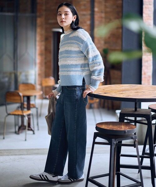 ANY / エニィ ニット・セーター | パターンボーダーニット | 詳細12