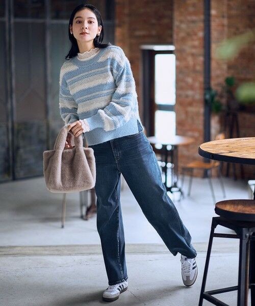 ANY / エニィ ニット・セーター | パターンボーダーニット | 詳細13