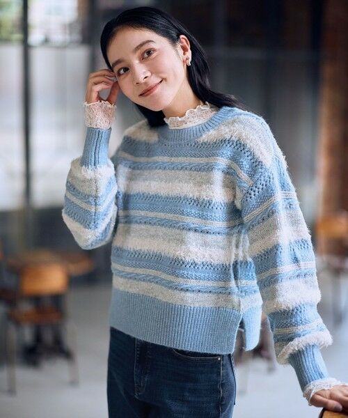 ANY / エニィ ニット・セーター | パターンボーダーニット | 詳細10