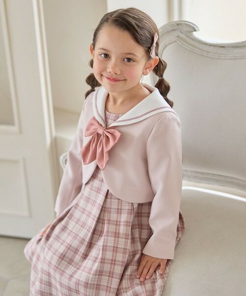 ANY / エニィ ドレス | 【2点セット】セーラージャケット+チェックワンピース | 詳細4