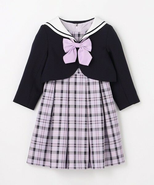 ANY / エニィ ドレス | 【2点セット】セーラージャケット+チェックワンピース | 詳細17