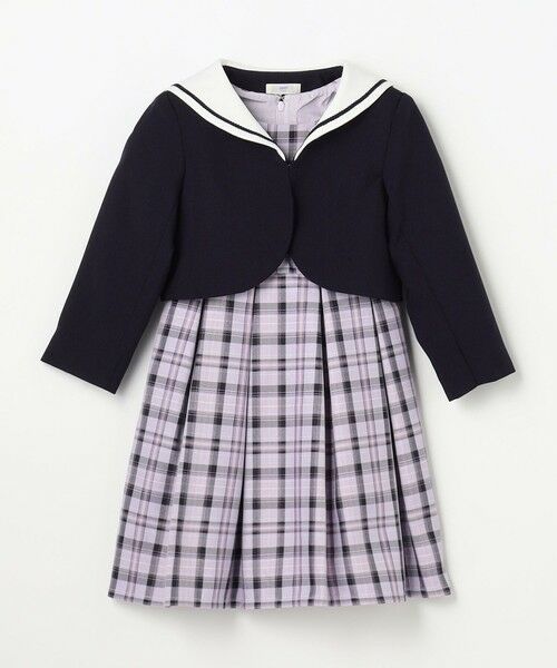 ANY / エニィ ドレス | 【2点セット】セーラージャケット+チェックワンピース | 詳細18