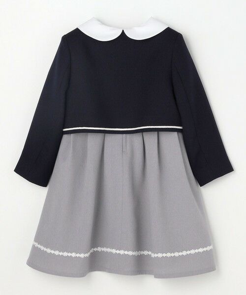 ANY / エニィ ロング・マキシ丈ワンピース | 【2点セット】ノーカラー ボレロジャケット+襟付き ワンピース | 詳細9