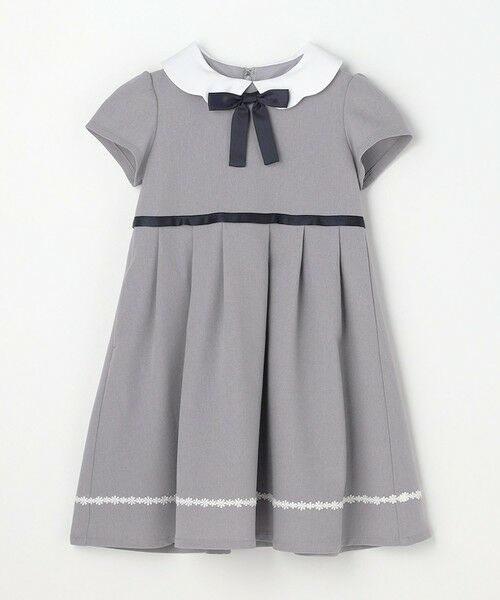 ANY / エニィ ロング・マキシ丈ワンピース | 【2点セット】ノーカラー ボレロジャケット+襟付き ワンピース | 詳細10