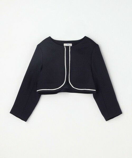 ANY / エニィ ロング・マキシ丈ワンピース | 【2点セット】ノーカラー ボレロジャケット+襟付き ワンピース | 詳細13