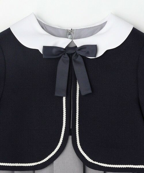 ANY / エニィ ロング・マキシ丈ワンピース | 【2点セット】ノーカラー ボレロジャケット+襟付き ワンピース | 詳細15