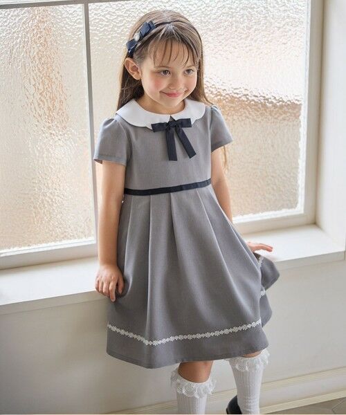 ANY / エニィ ロング・マキシ丈ワンピース | 【2点セット】ノーカラー ボレロジャケット+襟付き ワンピース | 詳細6