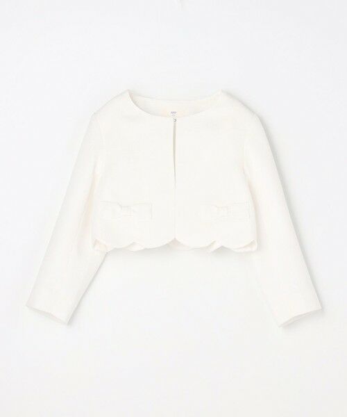 ANY / エニィ ロング・マキシ丈ワンピース | 【2点セット】リボンボレロジャケット+シフォンプリーツ ワンピース | 詳細8