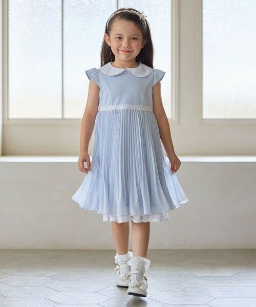 ANY / エニィ ロング・マキシ丈ワンピース | 【2点セット】リボンボレロジャケット+シフォンプリーツ ワンピース | 詳細5