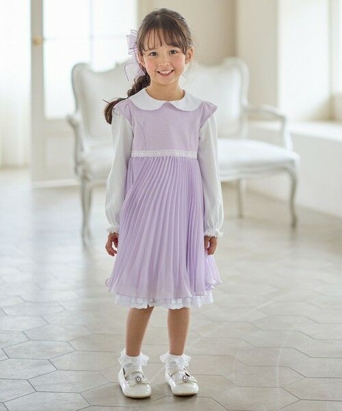 ANY / エニィ ロング・マキシ丈ワンピース | 【2点セット】リボンボレロジャケット+シフォンプリーツ ワンピース | 詳細12