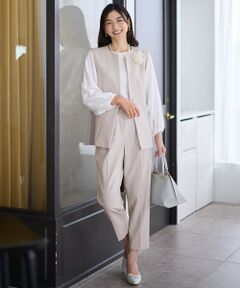 ANY / エニィ セットアップ | 【3SET】きちんと見え3点コーデセット（ブラウス＋ジレ＋パンツ）