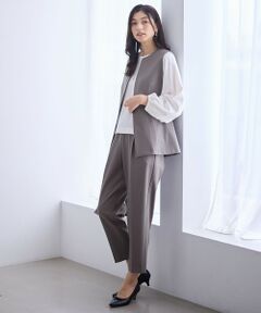 ANY / エニィ セットアップ | 【3SET】きちんと見え3点コーデセット（ブラウス＋ジレ＋パンツ）