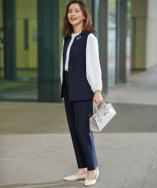 ANY / エニィ セットアップ | 【3SET】きちんと見え3点コーデセット（ブラウス＋ジレ＋パンツ） | 詳細7