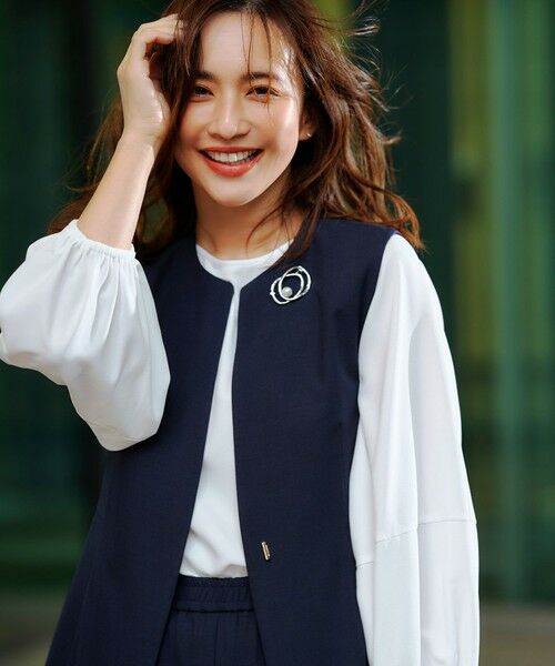 ANY / エニィ セットアップ | 【3SET】きちんと見え3点コーデセット（ブラウス＋ジレ＋パンツ） | 詳細8