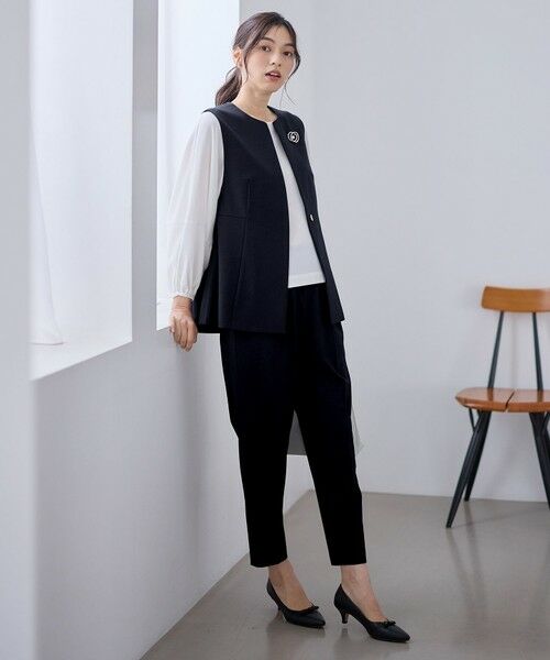 ANY / エニィ セットアップ | 【3SET】きちんと見え3点コーデセット（ブラウス＋ジレ＋パンツ） | 詳細7