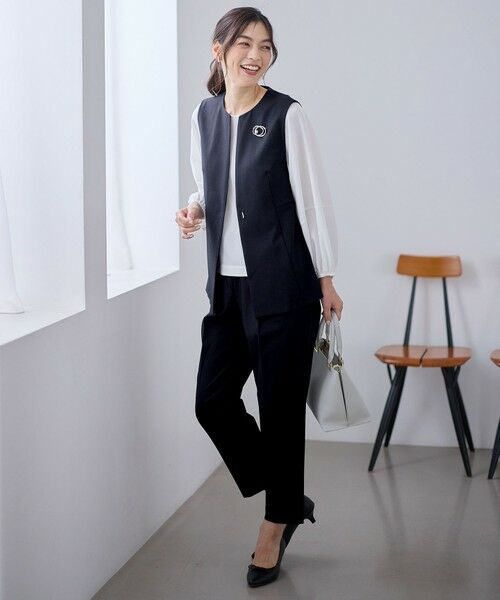 ANY / エニィ セットアップ | 【3SET】きちんと見え3点コーデセット（ブラウス＋ジレ＋パンツ） | 詳細9