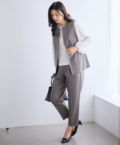 ANY / エニィ セットアップ | 【3SET】きちんと見え3点コーデセット（ブラウス＋ジレ＋パンツ） | 詳細16