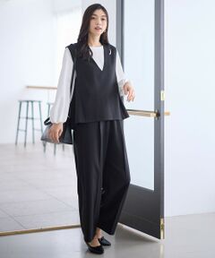 ANY / エニィ セットアップ | 【2SET】ハンサムジレ×ワイドパンツセット