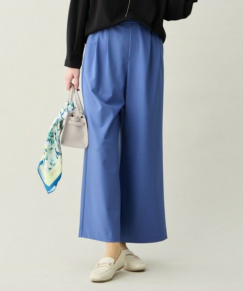 ANY / エニィ その他パンツ | イージーケアライトストレッチワイドパンツ（ブルー）