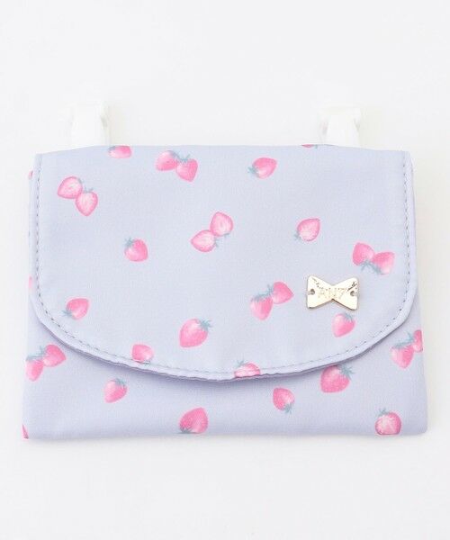 ANY / エニィ メッセンジャーバッグ・ウエストポーチ | 【Strawberry Collection】いちご総柄移動ポケット（ラベンダー）