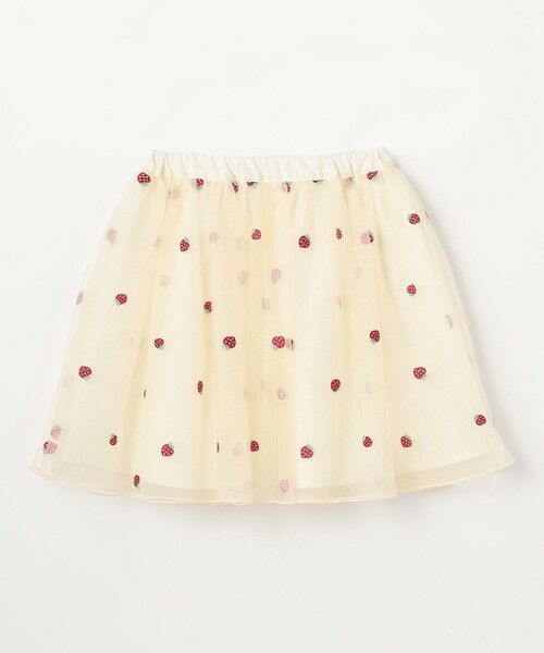 ANY / エニィ ミニ・ひざ丈スカート | 【Strawberry Collection】総刺繍 いちごチュールスカート | 詳細7
