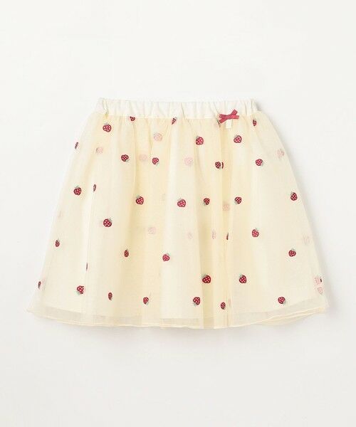 ANY / エニィ ミニ・ひざ丈スカート | 【Strawberry Collection】総刺繍 いちごチュールスカート | 詳細6