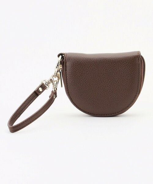 ANY / エニィ その他 | カラビナ付半月型キーケース（ブラウン）