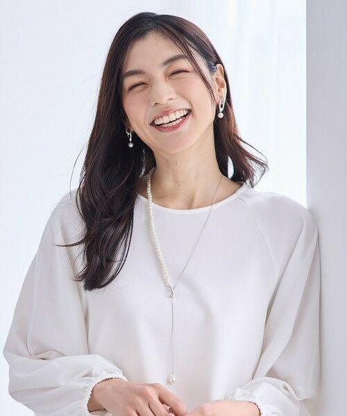 ANY / エニィ ネックレス・ペンダント・チョーカー | パールラリエットネックレス（シルバー）