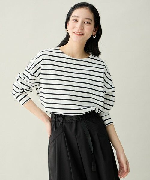 ANY / エニィ カットソー | コクーンボーダープルオーバー | 詳細1