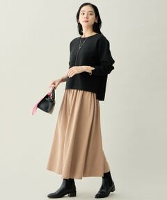 ANY / エニィ セットアップ | 【2SET】バイカラーニット×スエードスカートセット