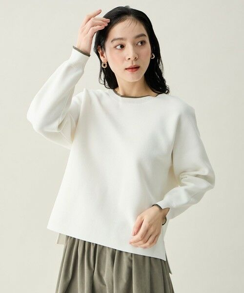 ANY / エニィ セットアップ | 【2SET】バイカラーニット×スエードスカートセット | 詳細1