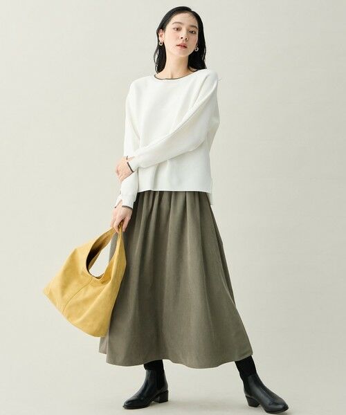 ANY / エニィ セットアップ | 【2SET】バイカラーニット×スエードスカートセット | 詳細3