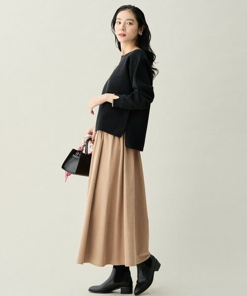 ANY / エニィ セットアップ | 【2SET】バイカラーニット×スエードスカートセット | 詳細12