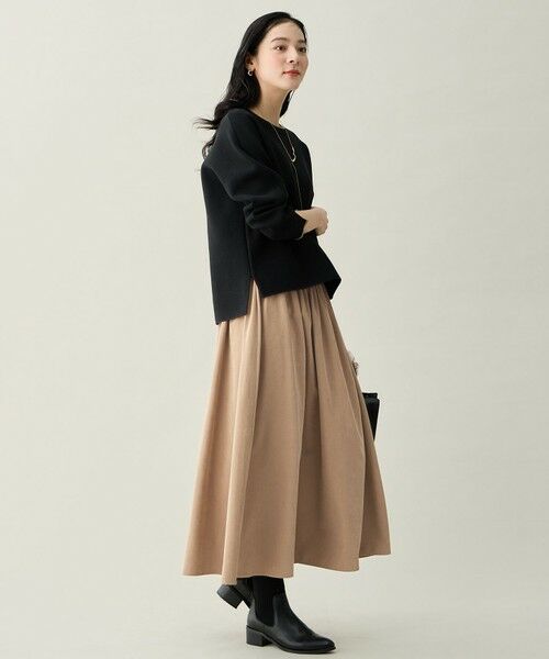 ANY / エニィ セットアップ | 【2SET】バイカラーニット×スエードスカートセット | 詳細10