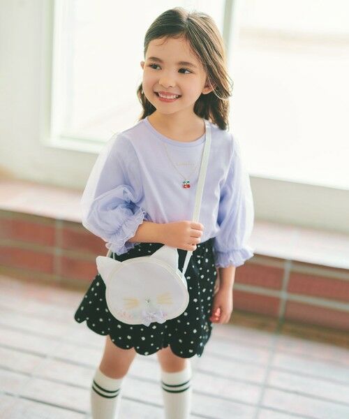 ANY / エニィ カットソー | チュール袖 七分Tシャツ | 詳細27