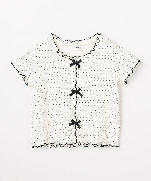 ANY / エニィ カットソー | 【一部店舗/WEB先行販売アイテム】ドット×リボン 半袖Tシャツ | 詳細6