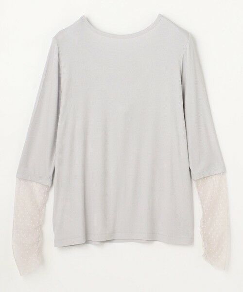 ANY / エニィ カットソー | 袖ドットチュールコンビインナー | 詳細12