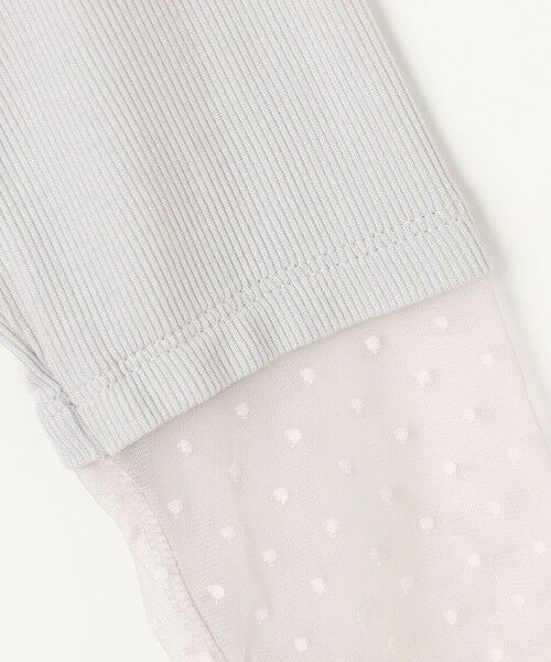 ANY / エニィ カットソー | 袖ドットチュールコンビインナー | 詳細16