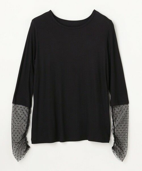 ANY / エニィ カットソー | 袖ドットチュールコンビインナー | 詳細19