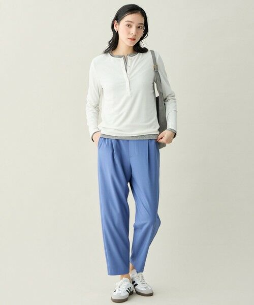 ANY / エニィ カットソー | クリアラメフライスヘンリーネックプルオーバー | 詳細4