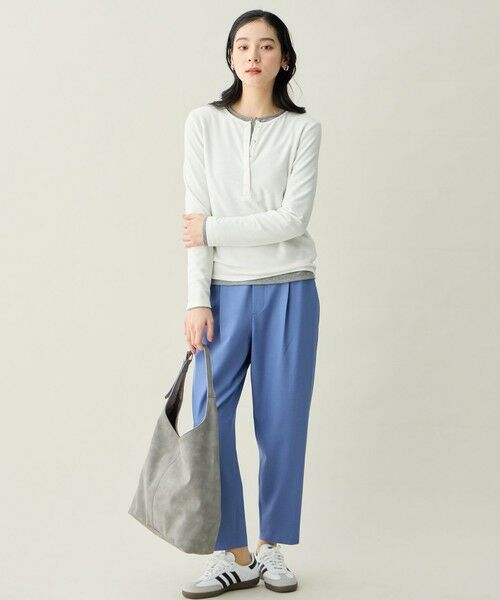 ANY / エニィ カットソー | クリアラメフライスヘンリーネックプルオーバー | 詳細5