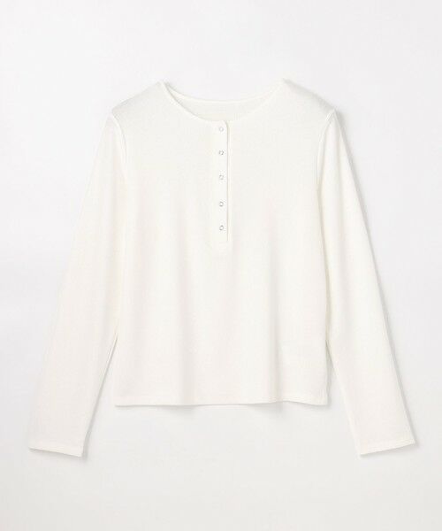 ANY / エニィ カットソー | クリアラメフライスヘンリーネックプルオーバー | 詳細6