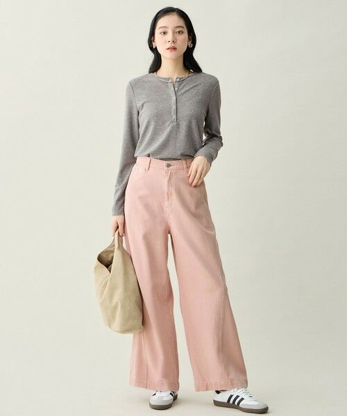 ANY / エニィ カットソー | クリアラメフライスヘンリーネックプルオーバー | 詳細11