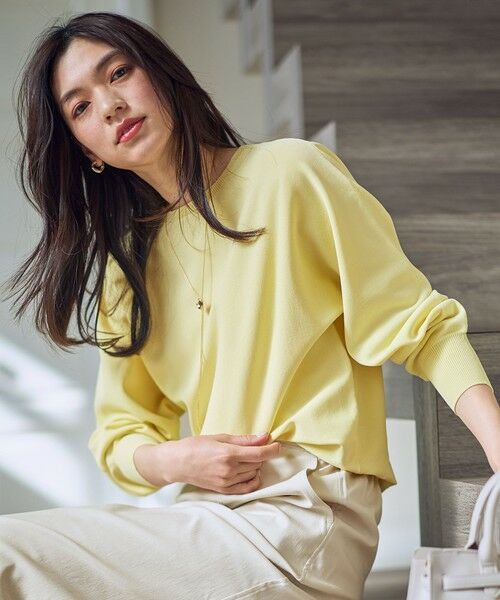 ANY / エニィ ニット・セーター | スプリングカラーニットドルマンプルオーバー | 詳細8