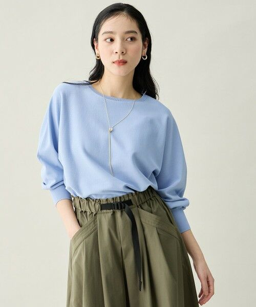 ANY / エニィ ニット・セーター | スプリングカラーニットドルマンプルオーバー | 詳細23